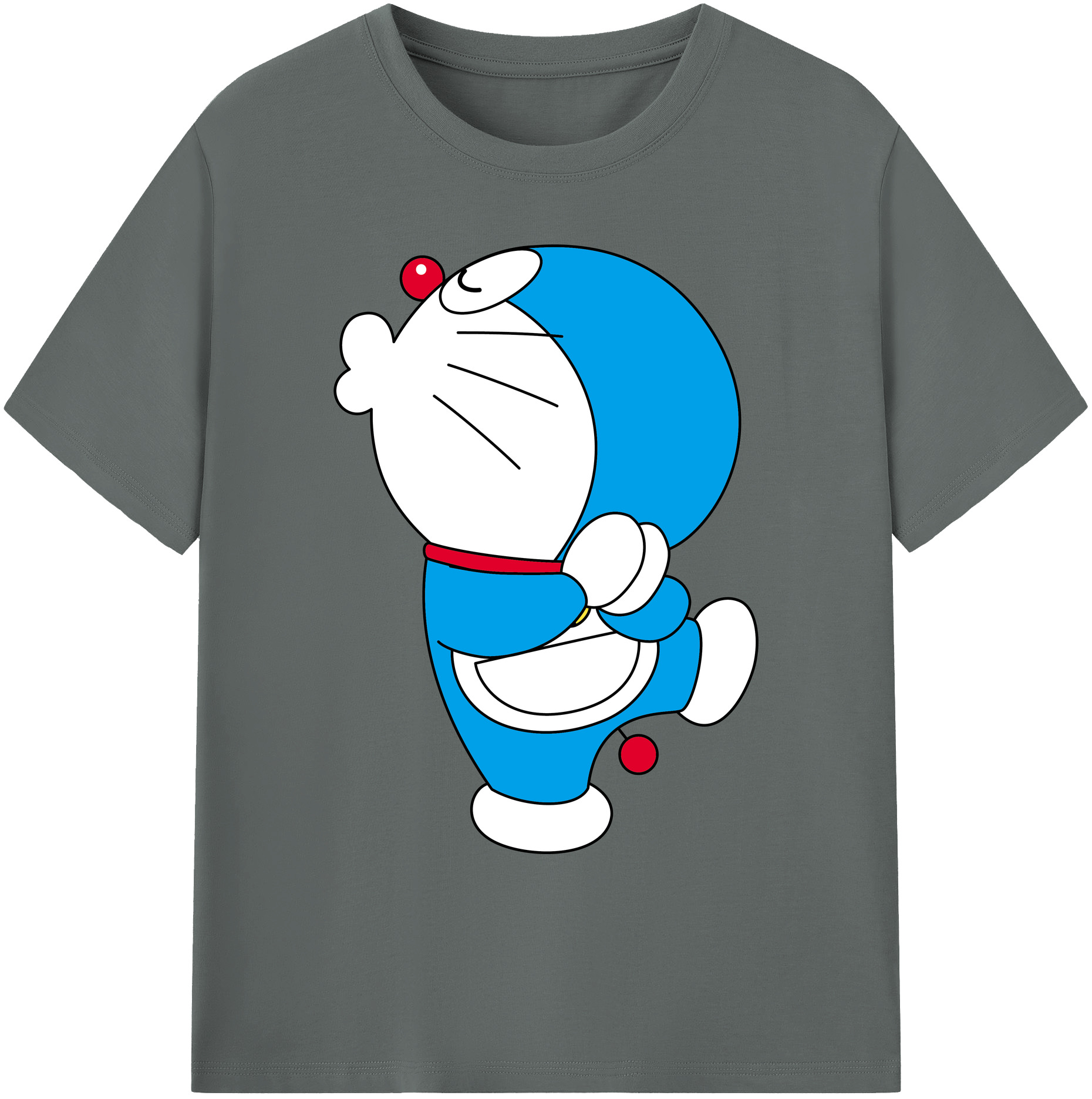 （画像用） ドラえもん Doraemon 綿100％ メンズ半袖Tシャツ｜肌触りやわらか＆通気性